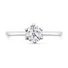 Platinum Diamond Solitaire Engagement Ring - 1/2ct - AGI Certificated - d08117 Alternative Image