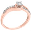 9ct Rose Gold Diamond Engagement Ring - 15pts - d51150 Alternative Image