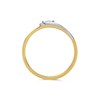 9ct Gold Two Colour Diamond Ring - 5pts - d5135 Alternative Image
