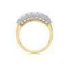 9ct Gold 1 Carat Diamond Cluster Band Ring - d9257 Alternative Image