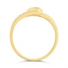 9ct Gold Cubic Zirconia Double Swirl Ring - r6108 Alternative Image