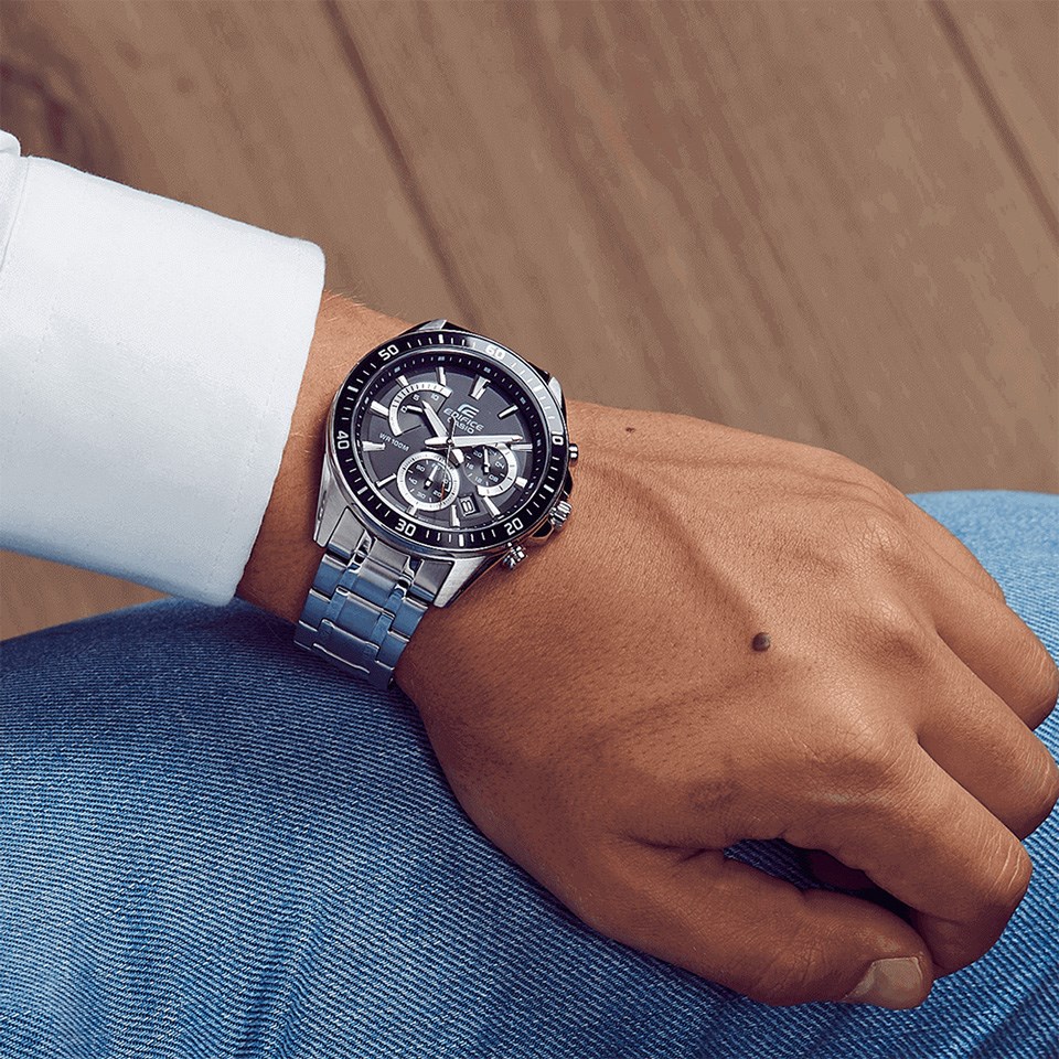 Casio Edifice EFR 552D 1AVUEF Stainless Steel Bracelet Watch W17245 Chapelle Jewellers