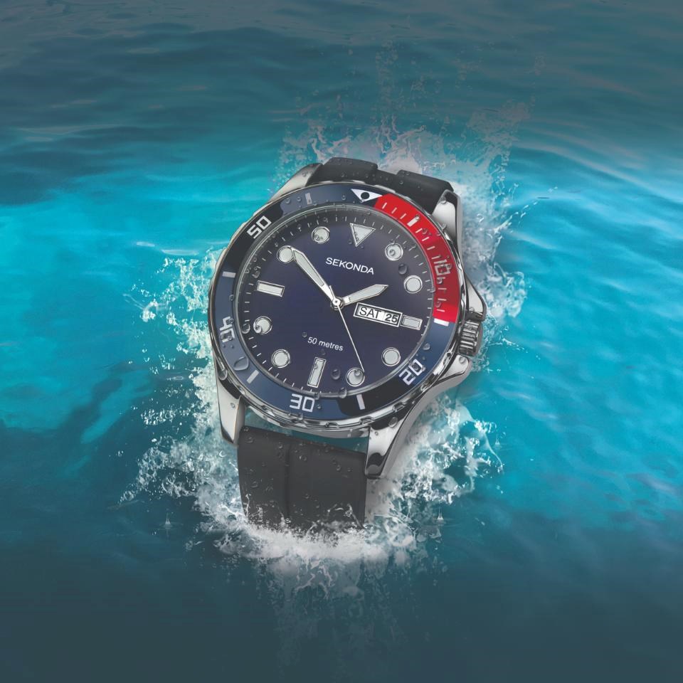 Sekonda black sales strap watch