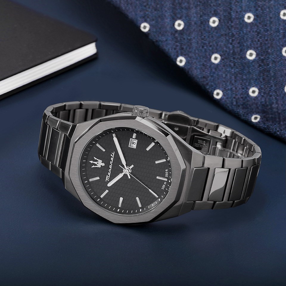 Maserati R8853142001 Stile Gunmetal IP Bracelet Watch - W81206 