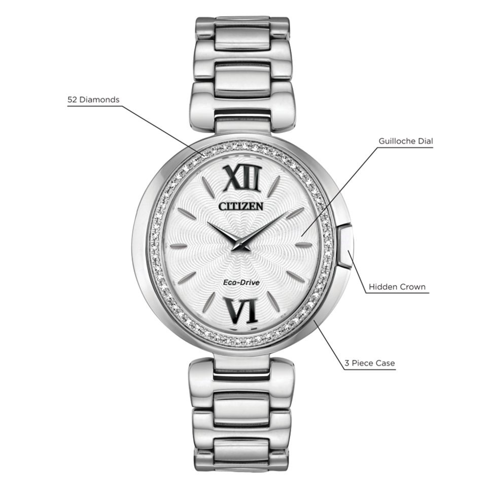 Citizen EX1500-52A Capella Diamond Eco-Drive Bracelet Watch
