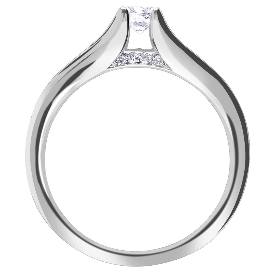 9ct White Gold Diamond Engagement Ring 3/4ct X10050I Chapelle