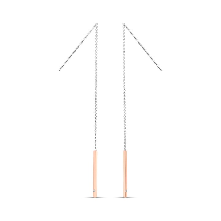 Skagen SKJ1079998 Kariana Two-Tone Threader Earrings - A70294