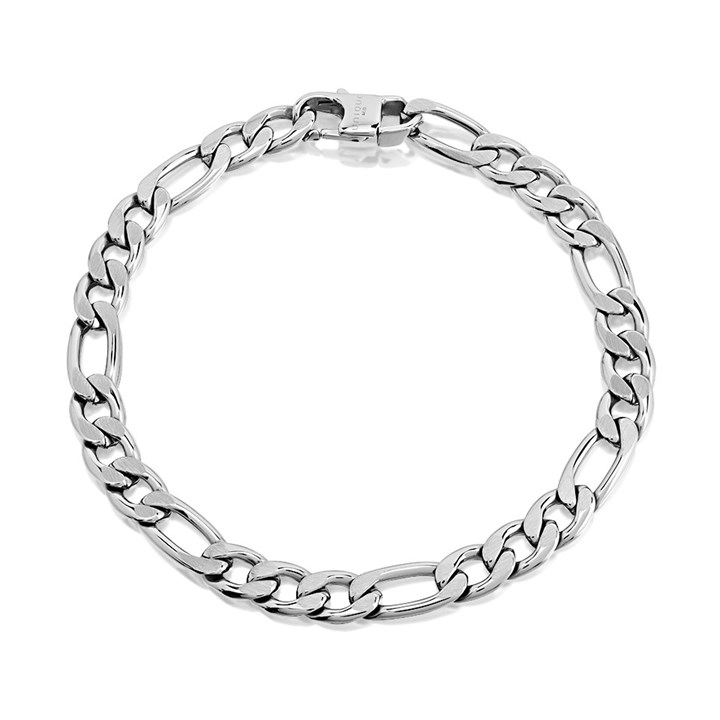 Unique Stainless Steel Figaro Bracelet - A73112