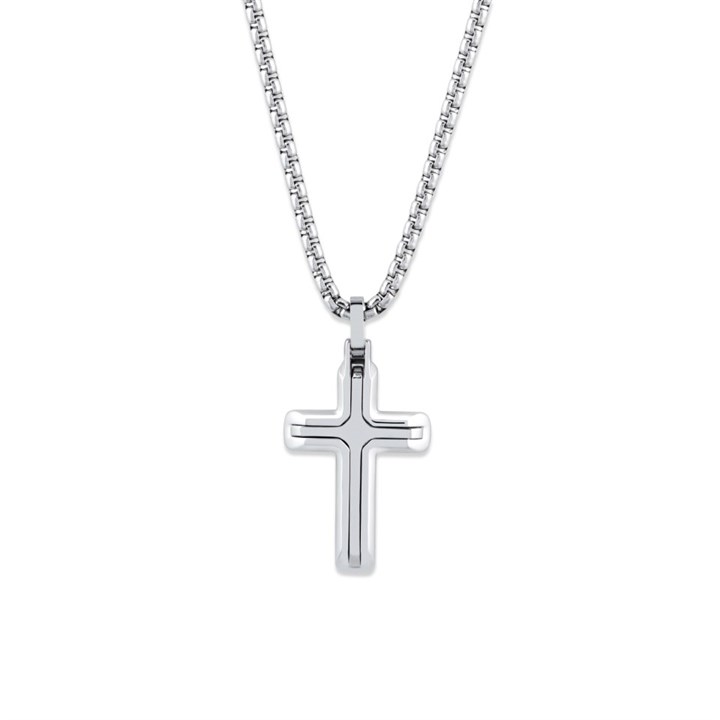 Unique Stainless Steel Cross And Chain - A73146