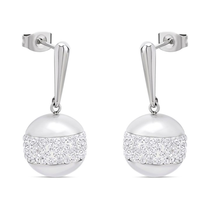 Unique Steel Crystal Earrings - A7407