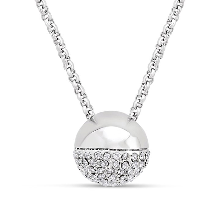 Unique Steel Crystal Necklace - A7418