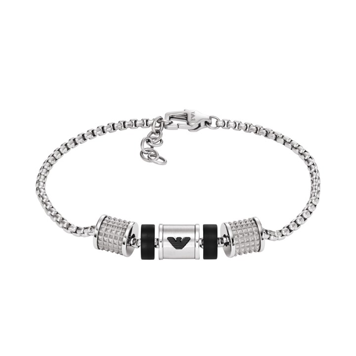 Emporio Armani EGS2999040 Stainless Steel Onyx Bracelet - A9108