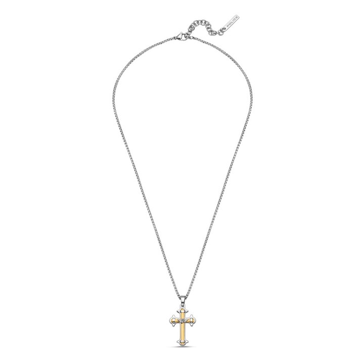 Police PEAGN0036403 Cross Wing Logo Necklace - A98343