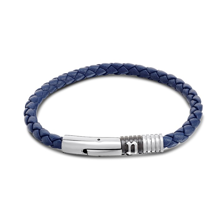 Police P PJ 26430BLN/03 MODISH Blue Leather Bracelet - A98370