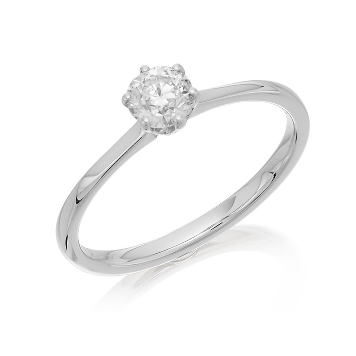 Platinum Diamond Solitaire Ring - 40pts - AGI Certificated - D08102