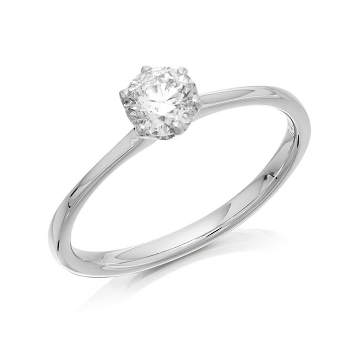 Platinum Diamond Solitaire Ring - 40pts - AGI Certificated - D08110