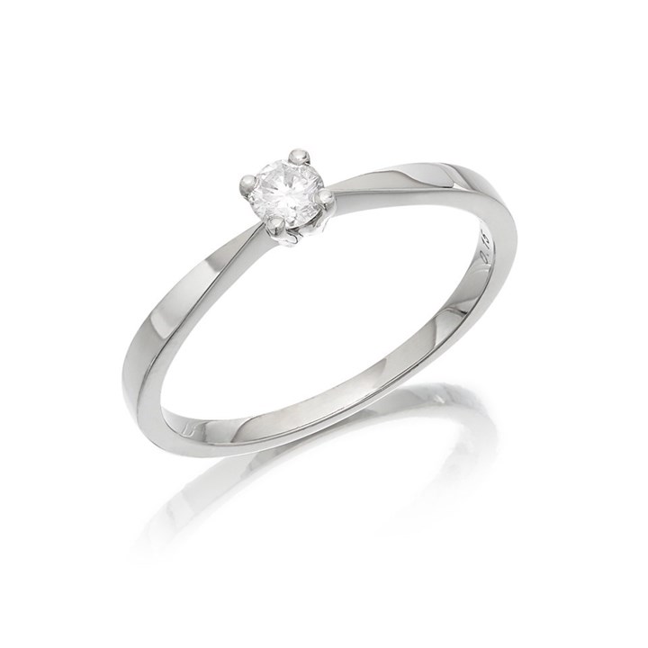 Platinum Diamond Solitaire Engagement Ring - 15pts - AGI Certificated - D08111