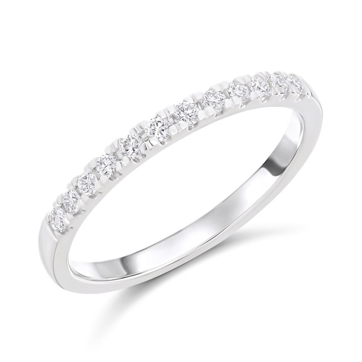 Platinum Claw-Set Diamond Eternity Ring, 20pts - D08149