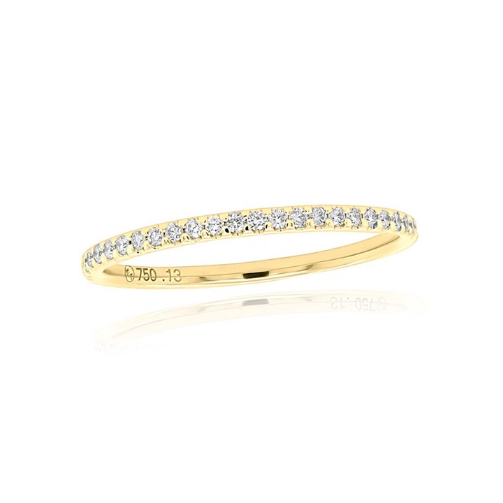 18ct Gold Diamond Half Eternity Ring - 13pts - D4208