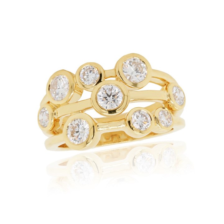 18ct Gold Diamond Band Ring - 1.62ct - D4210