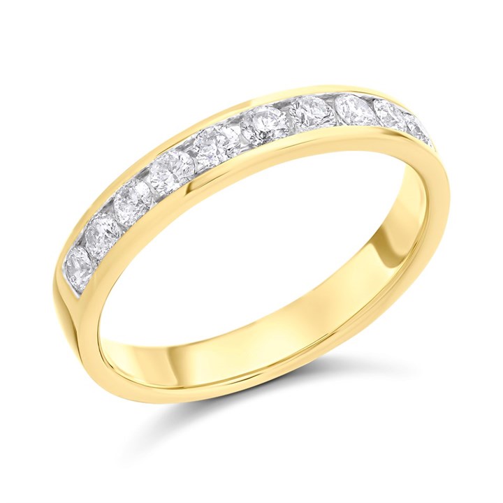 Polar Fire 18ct Gold Diamond Half Eternity Ring - 1/2ct - D42144