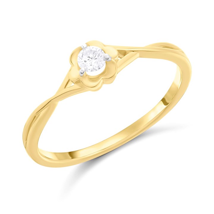 9ct Singlestone Diamond Ring - D5146