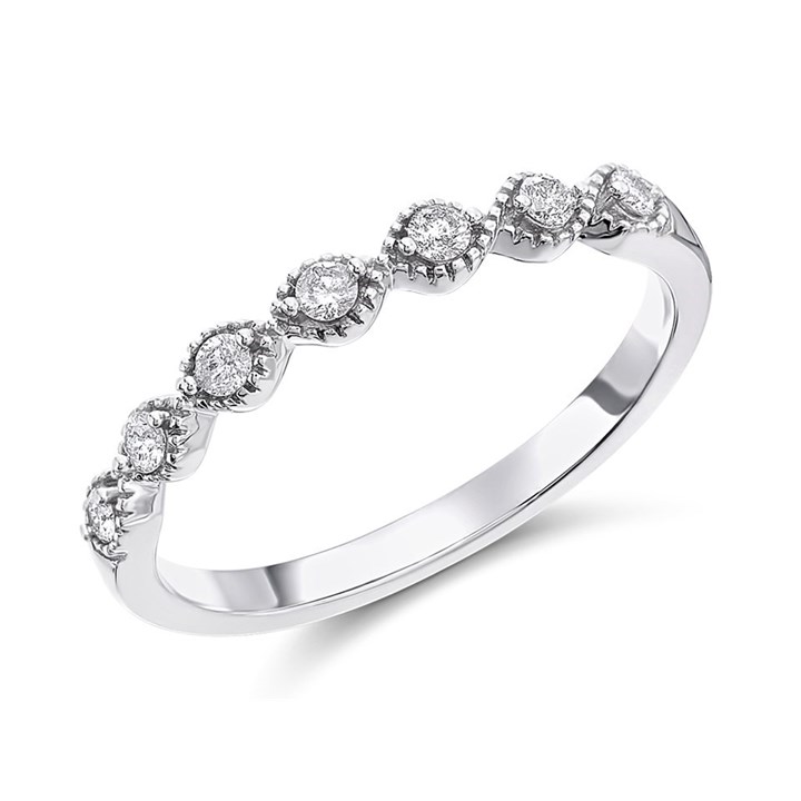 9ct White Gold Diamond Ring - 15pts - D71189