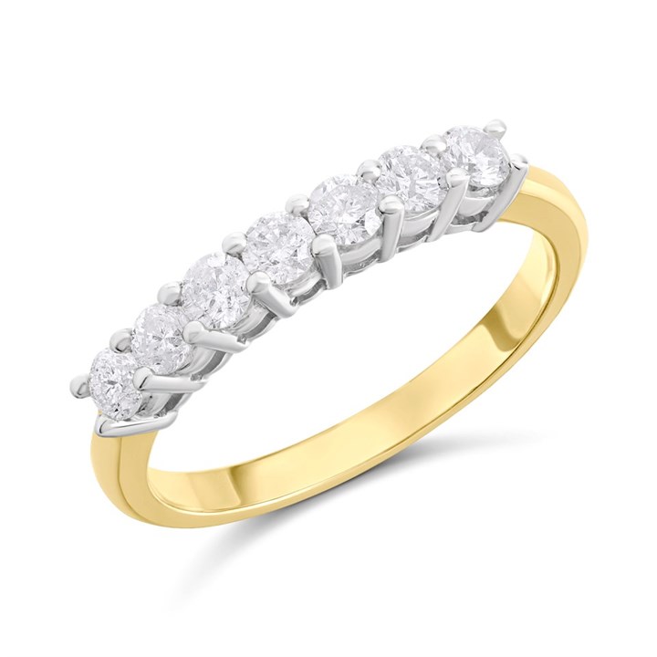 9ct Gold Diamond Eternity Ring - 1/2ct - D80135
