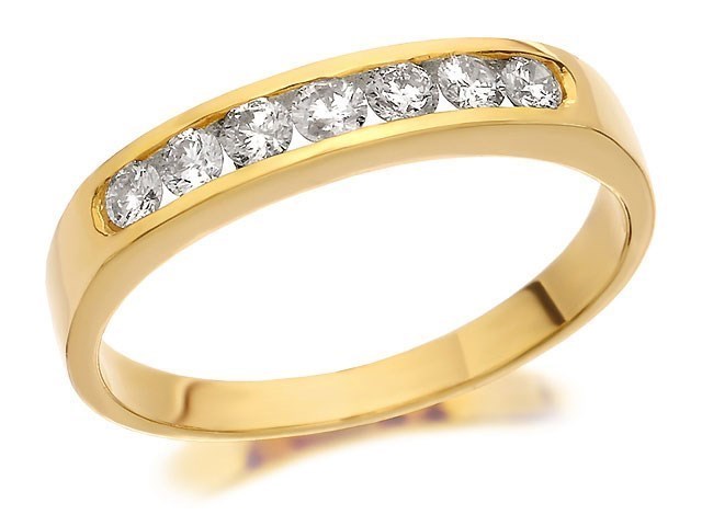 9ct Gold Diamond Half Eternity - 1/3ct - D8063