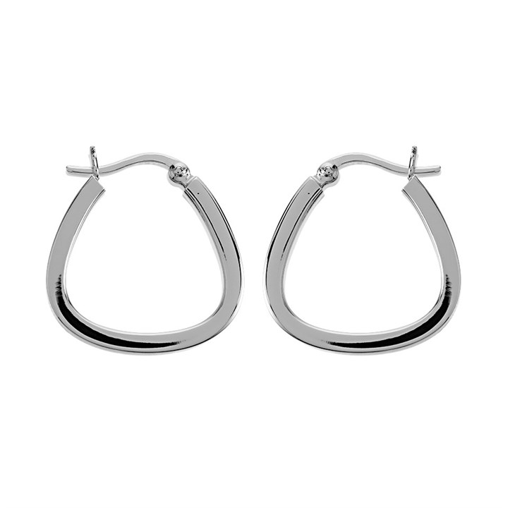 Silver Handbag Hoop Earrings - 24mm - F13110
