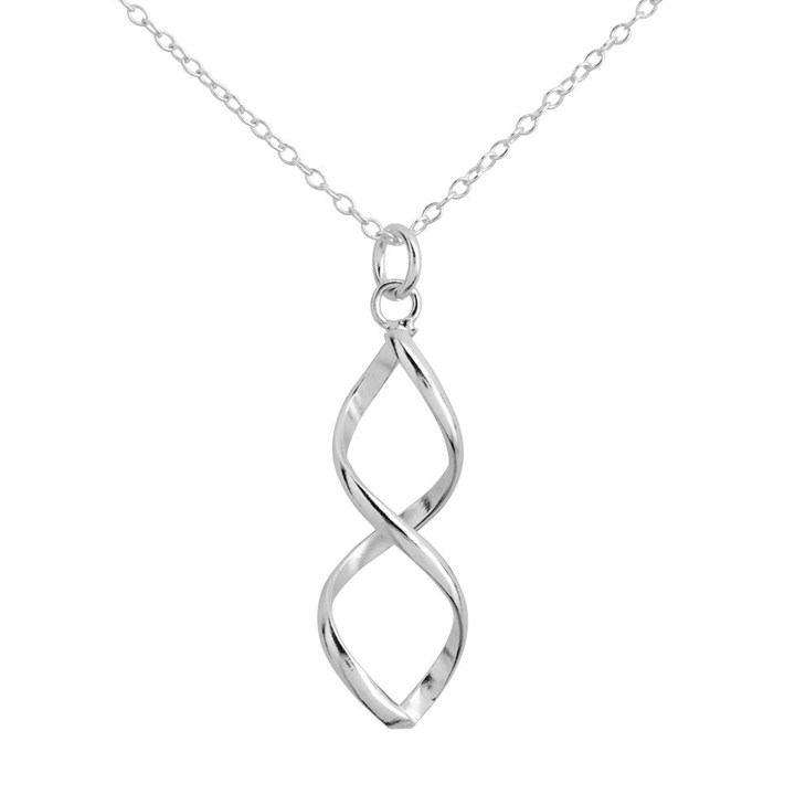 Silver Twist Necklace - F3394