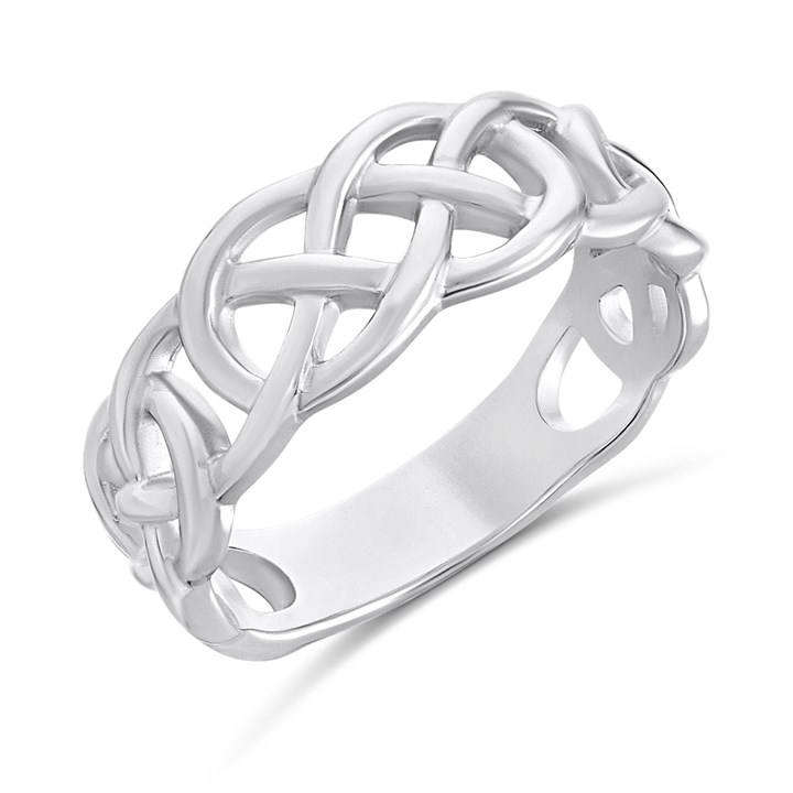 Silver Celtic Knot Filigree Ring - F5534