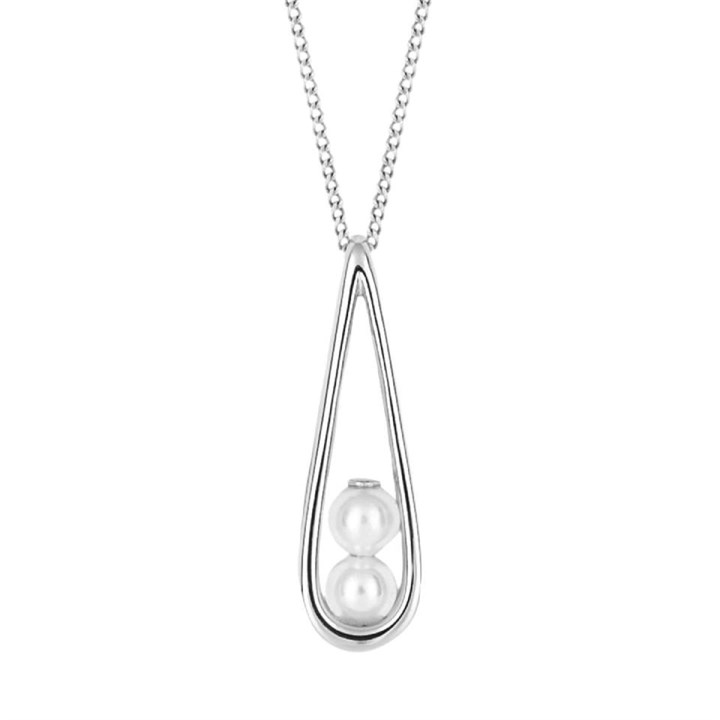 Fiorelli Silver Shell Pearl Encased Necklace - F66174