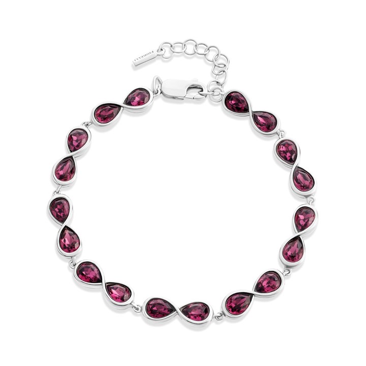 Fiorelli Silver Crystal Infinity Bracelet - F66175