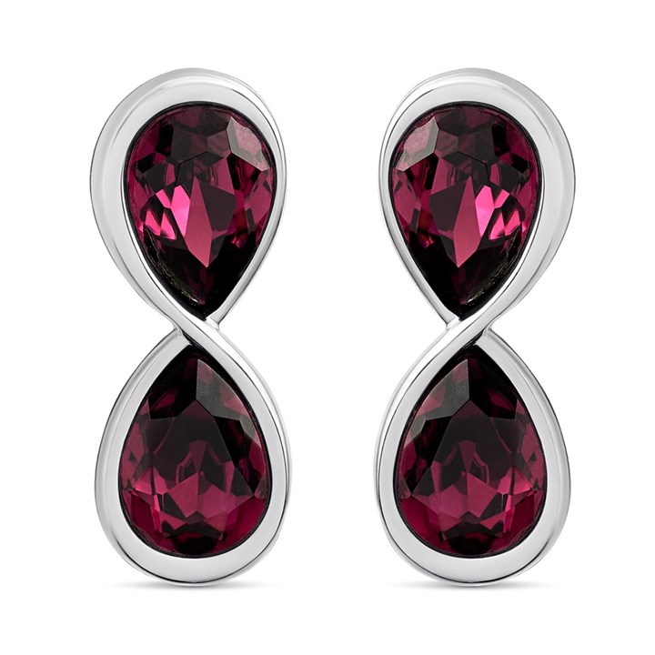 Fiorelli Silver Crystal Infinity Earrings - F66180