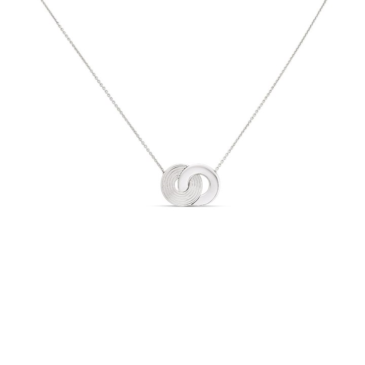 Fiorelli Silver Ring Link Necklace - F66190