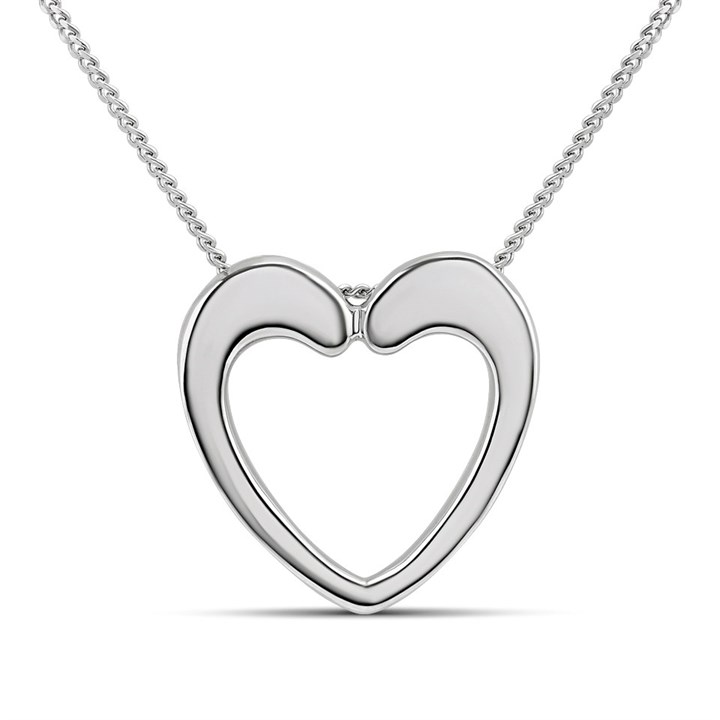 Fiorelli Silver P5205 Heart Necklace - F66197