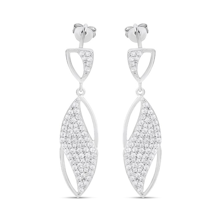 Fiorelli Silver E6217C CZ Marquise Earrings - F66199