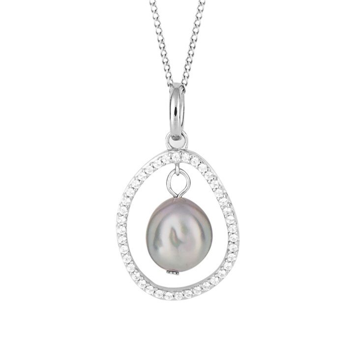 Fiorelli P5201H Recycled Platinum KESHI Pearl Necklace - F66215