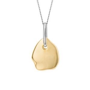 Fiorelli P5327 18ct Gold Plated Organic Pebble Necklace - F66216