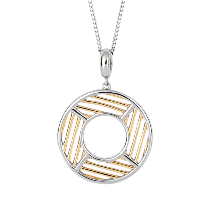 Fiorelli Gold Plated Silver Open Circle Necklace - F66232