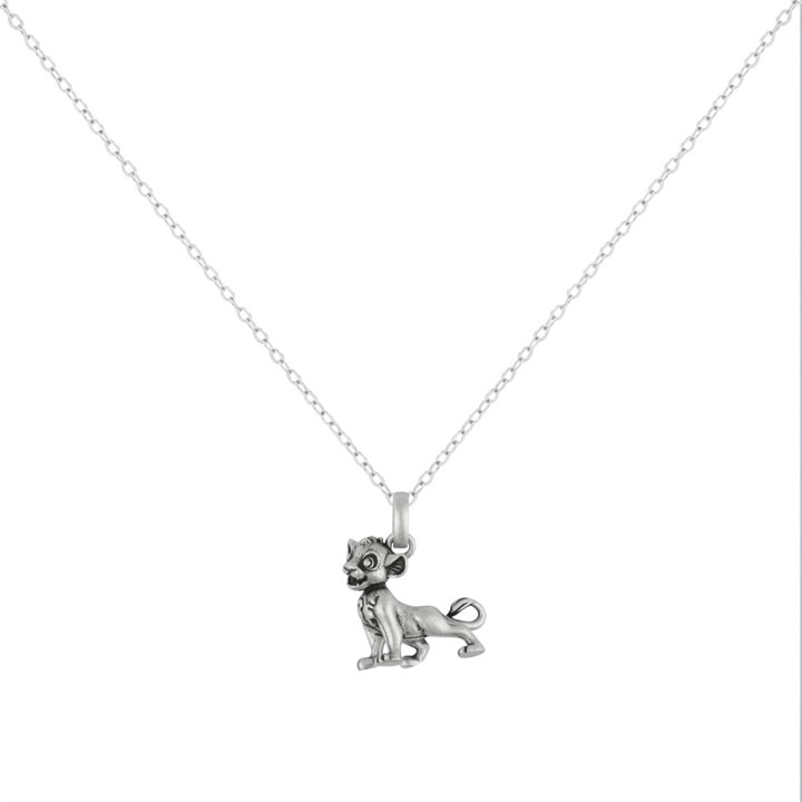 Disney Sterling Silver Simba Necklace - F67130