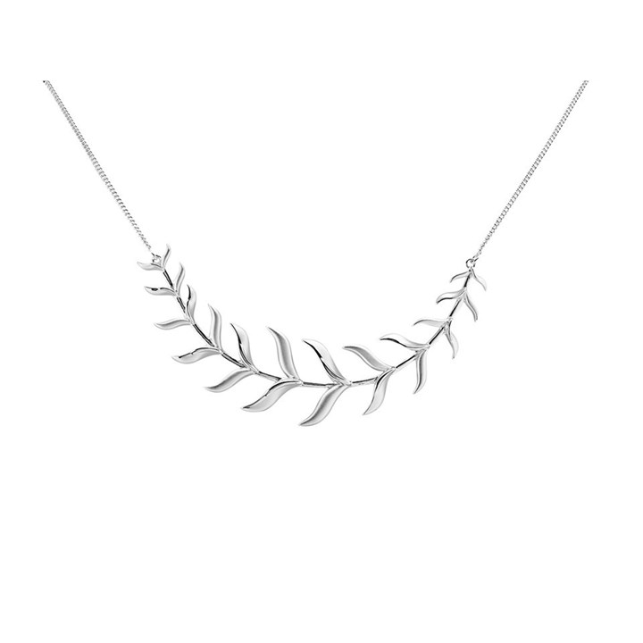 Elements Silver Fish Bone Necklace - F6825