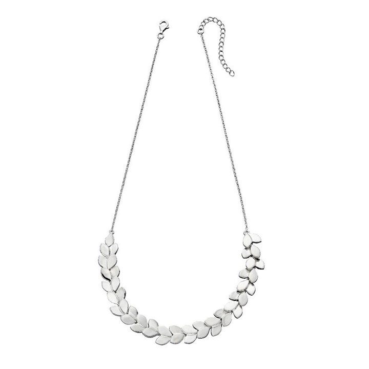 Elements Silver Leaf Statement Necklace - F6868
