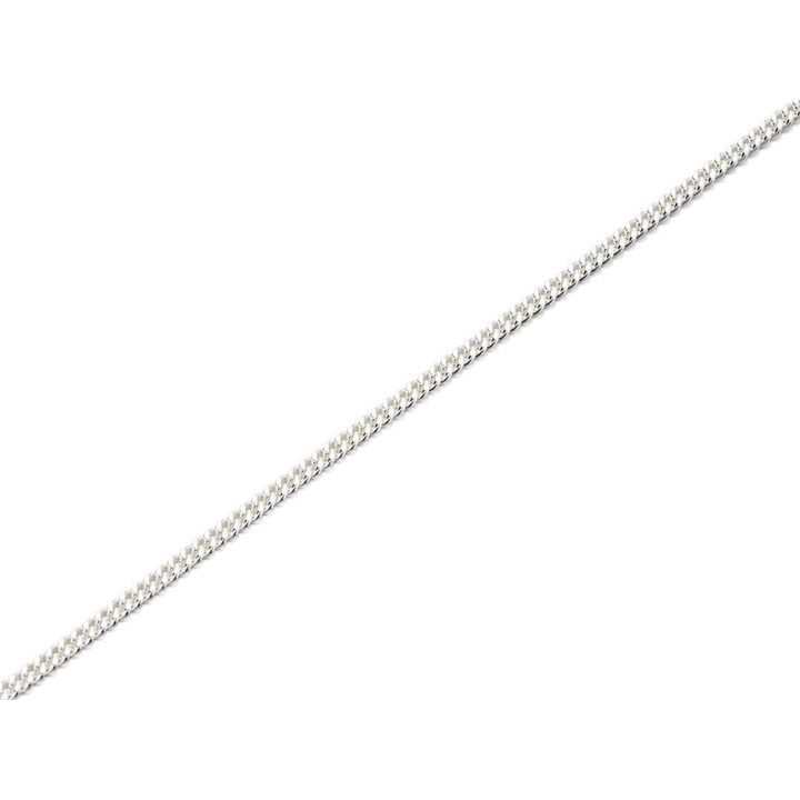 Silver 2mm Wide Curb Chain - 16in - F8617