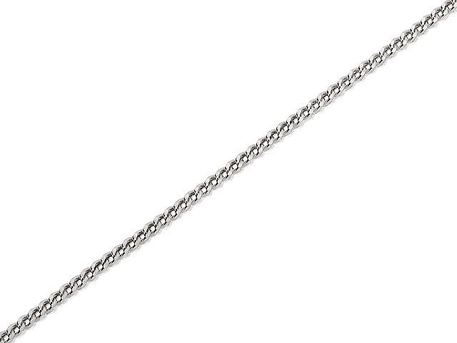Silver 1mm Wide Curb Chain - 18in - F8887