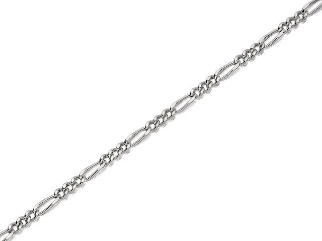 Silver 2mm Wide Figaro Chain - 18in - F8894