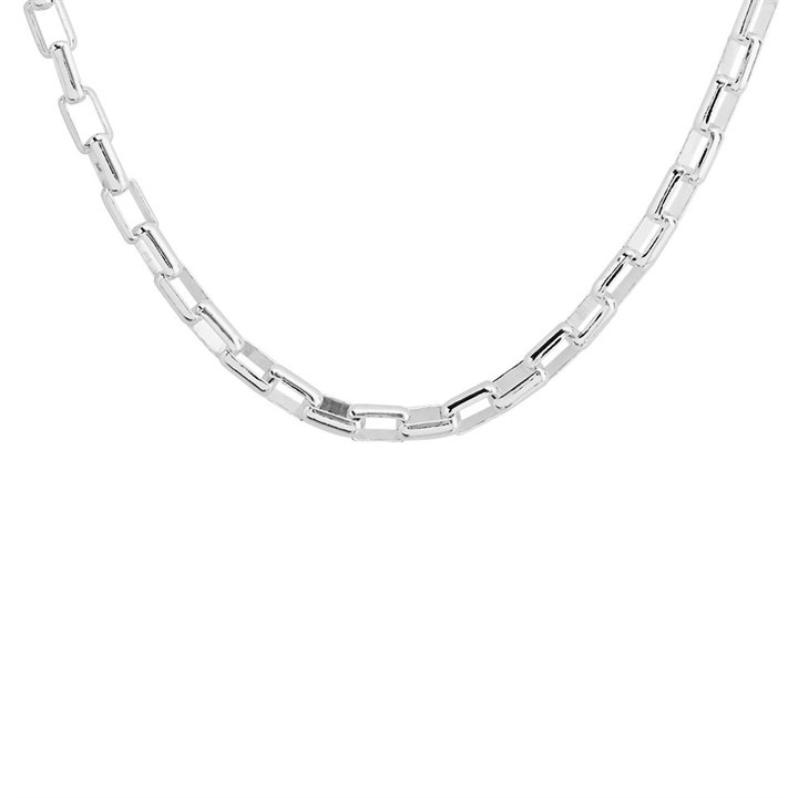 Silver Open Box Chain - 22in - F9317