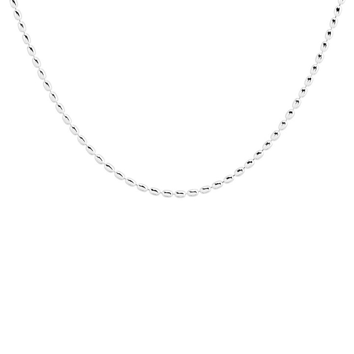 Silver Beaded Necklace - F9514