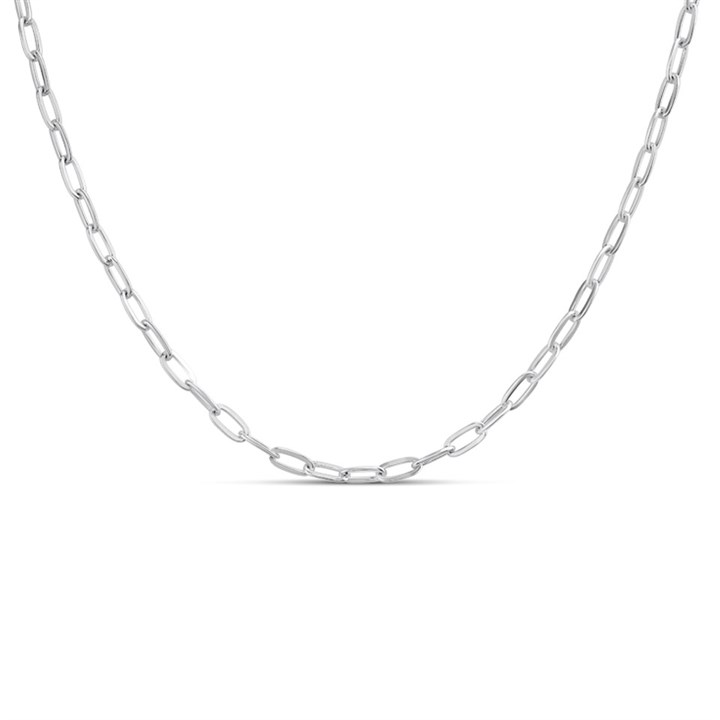 Silver 3mm Oval Link Chain- 24" - F9520
